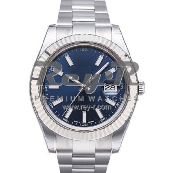 SWISS DATEJUST II STYLE STEEL BLUE 41MM