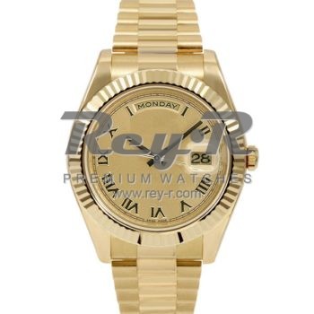 SWISS DAY-DATE II STYLE GOLD ROMAN GOLD 41MM