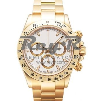 SWISS DAYTONA STYLE YELLOW GOLD WHITE 40MM