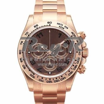 SWISS DAYTONA STYLE ROSE GOLD CHOCOLATE 40MM