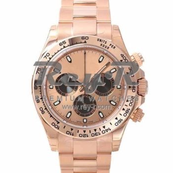 SWISS DAYTONA STYLE ROSE GOLD PINK 40MM