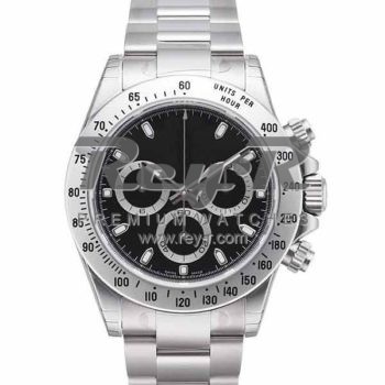 SWISS DAYTONA STYLE STEEL BLACK 40MM