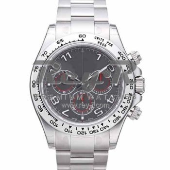 SWISS DAYTONA STYLE STEEL GREY ARABIC 40MM