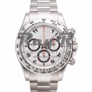 SWISS DAYTONA STYLE STEEL WHITE ARABIC 40MM