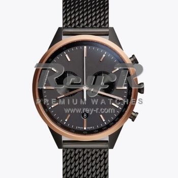 Black PVD Rose Gold Bezel Chrono