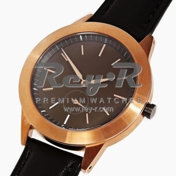 Gold Black Leather
