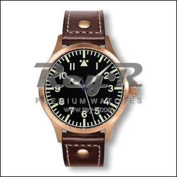 Rose Gold Dark Brown Leather