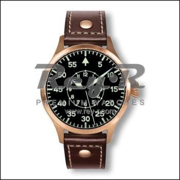 Rose Gold Dark Brown Leather GMT