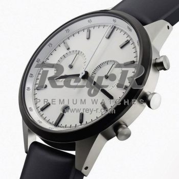 Steel White Chrono Black PVD Strap